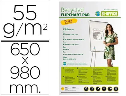 Bloco Congresso bi-Office Papel Reciclado 55 gr 650x980 mm