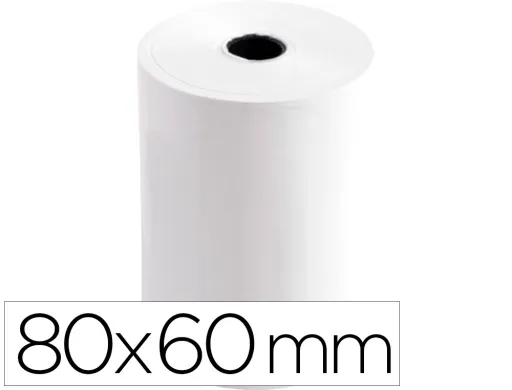 Rolo Termico para Impressora 80x60x11 mm 58 gr