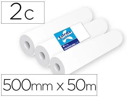 Rolo Papel para Macas Amoos 2 Folhas 67 Servicos 500 mm X 50 M 1 Rolo