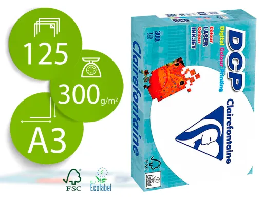 Papel Fotocopia Clairefontaine Din A3 300 gr Pack de 125 Folhas