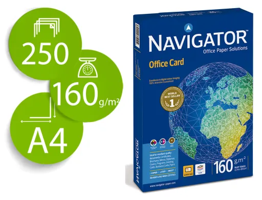 Papel Fotocopia Navigator Din A4 Pack 250 Folhas 160 gr