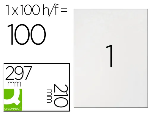 Etiquetas Adesivas Q-Connect Din A4 210 X 297 mm