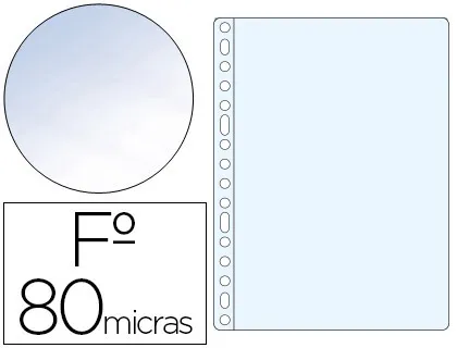 Bolsa Catálogo Esselte Folio Polipropileno 80 Microns Cristal Caixa de 100 Unidades