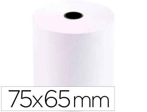 Rolo Papel para Impressora 75x65x11 mm 60 gr