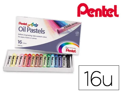 Pasteis de Óleo Pentel Arts 16 Cores