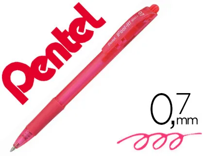 Esferográfica Pentel Retrátil Bx417 Cor Rosa