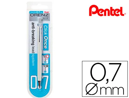 Lapiseira Pentel Orenz 0,7 mm -Branco-em Blister de 1 Unidade