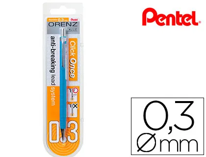 Lapiseira Pentel Orenz 0,3 mm -Azul-em Blister de 1 Unidade