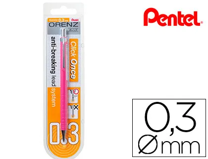 Lapiseira Pentel Orenz 0,3 mm -Rosa-em Blister de 1 Unidade