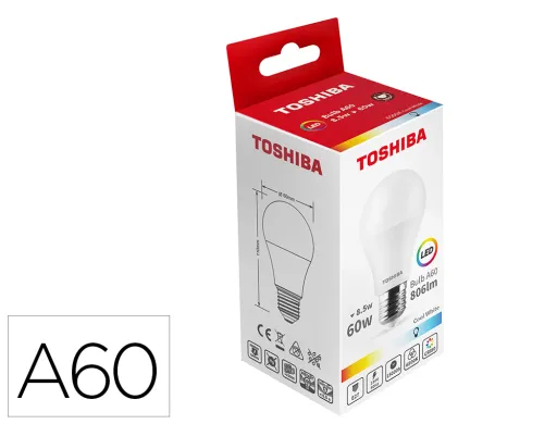 Lampada Led Toshiba A60 E27 8.5w 6500k Luz Fria