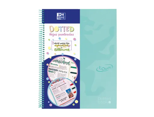 Caderno Espiral Oxford Europeanbook 0 School Touch Capa Extradura Din a4+ 80 Folhas Pontos Cores Sortidas