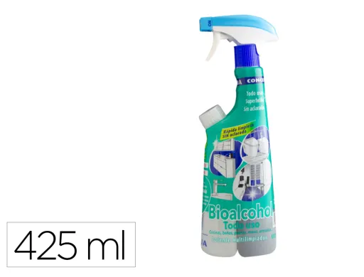 Limpiador Multiusos Concentralia Pro Bioalcohol Uso Cocinas y Sanitarios Botella de 425 ml