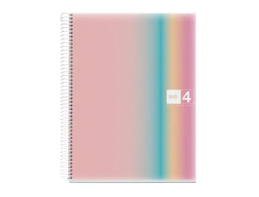 Caderno Espiral Miquelrius Din A4 120 Folhas 70 gr Quadricula 5 mm Capa Polipropileno Aurora West Bay