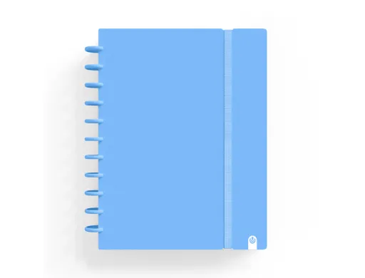 Caderno Carchivo Ingeniox Foam A5 80 F Quadricula Azul Pastel