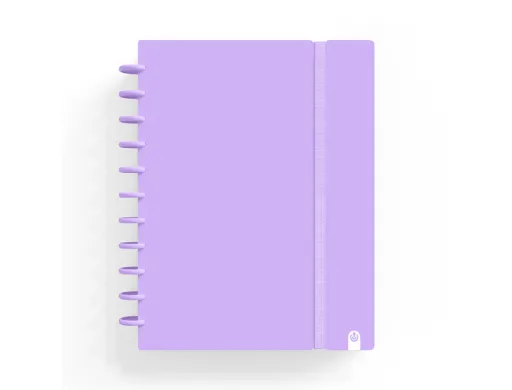 Caderno Carchivo Ingeniox Foam A5 80 F Quadricula Malva Pastel