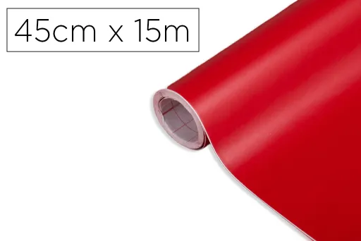 Rolo Adesivo dc-Fix Vermelho Sinal Largura 45 cm Comprimento 15 mt