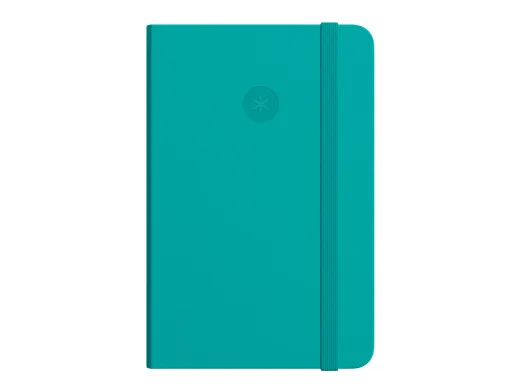 Caderno com Elastico Antartik Notes Capa Dura a4 Quadriculado Turquesa 100 Folhas 80 gr Fsc