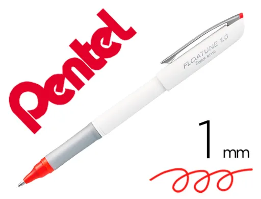 Roller Ball Pentel Floatune Ponta de 1 mm Cor Vermelho