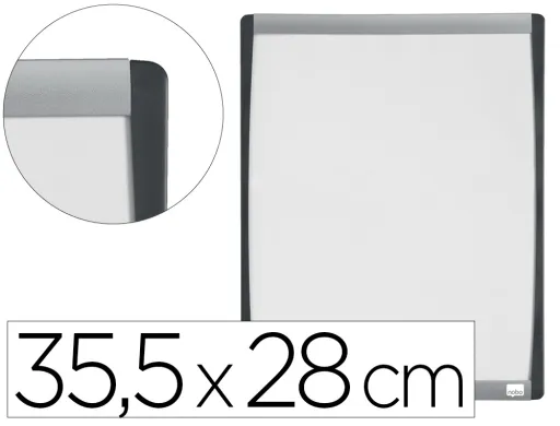 Quadro Branco Nobo Magnetico Moldura Arqueado 355x280 mm