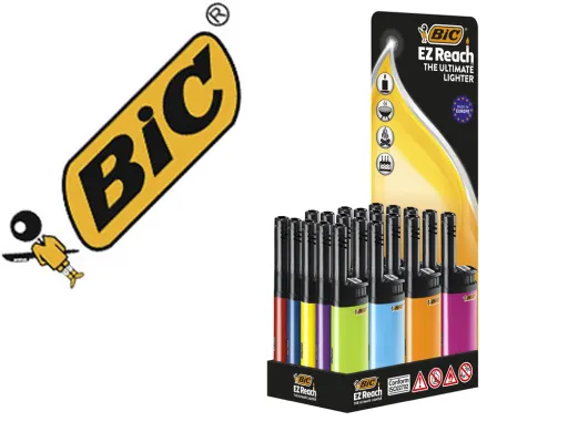 Isqueiro Bic ez Reach J30 Cores Sortidas