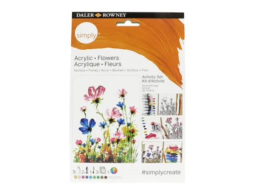 Conjunto de Pintura Acrilica Daler Rowney Simply Activity