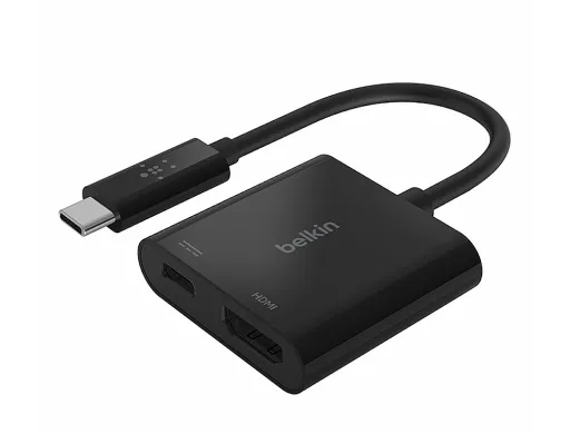 Adaptador Belkin Avc002btbk Usb-c a Hdmi + Carregamento 60w Cor Preto