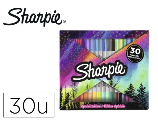 Marcador Sharpie Fine Blister 30 Uds. Fold + 20 Uds. Fine + 10 Uds. Ultrafine