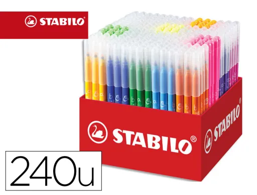 Lapis de Cor Stabilo Trio az School Pack de 240 Unidades 20 Cores Sortidas