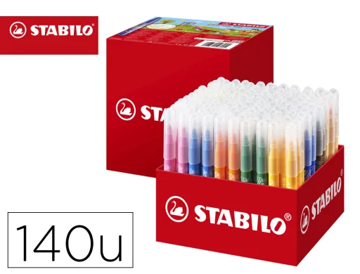 Marcador Stabilo Power Max School Pack de 140 Unidades 16 Cores Sortidas