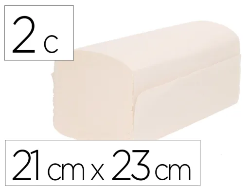 Toalha Mãos Bunzl Greensource Celulosa Blanca Plegado en v 2 Capas 21x23 cm Caja de 20 Packs de 200