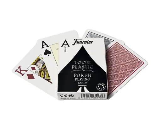 Baralho Fournier Poker Ingles nº 2800 Plastico Indice Gigante