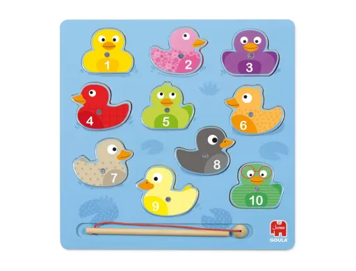 Puzzle Goula Madeira Magnetico 11 Pecas Patos Magicos