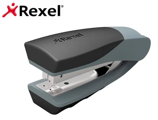 Agrafador Rexel Center Metálico Vertical Capacidade 25 Folhas Usa Agrafes 22/6-24/6 e 26/6 Cor Preto/Prata