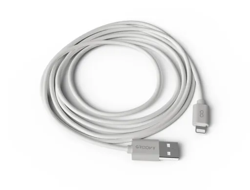 Cabo Groovy Usb 2.0 a Apple Lightning Comprimento de Cabo 2 Metros Cor Branco