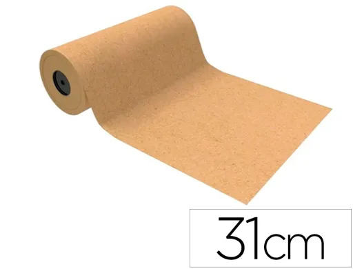 Papel Fantasia Basika Kraft Liso Natural Largura 31 cm Comprimento 80 m