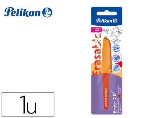 Roller Pelikan Erase 2.0 Apagavel Ponta 0,7 mm Tinta Gel Cor Vermelho