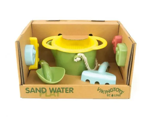 Set de Praia Vikingtoys Ecoline Ecologico e Reciclavel 7 Pecas