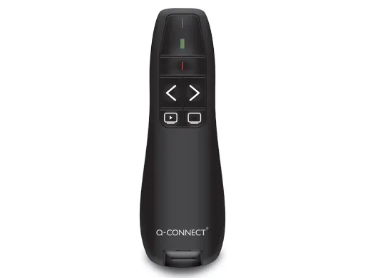 Ponteiro Laser Q-Connect para Apresentações 5 Botoes Alcance 20 mt Micro USB