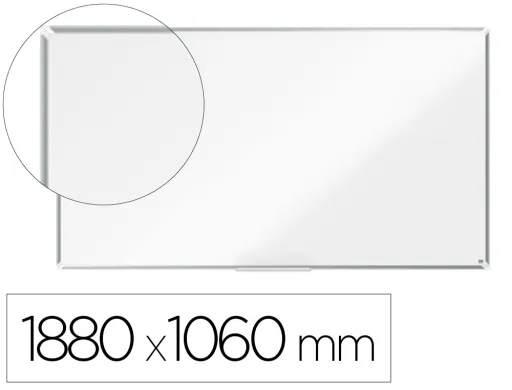 Quadro Branco Nobo Premium Plus Aco Lacado Formato Panoramico 85\" Magnético 1880x1060 mm