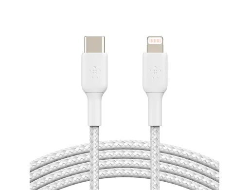 Cabo Trancado Belkin Caa004bt1mwh Usb-c a Lightning Boost Charge Comprimento 1 M Cor Branco