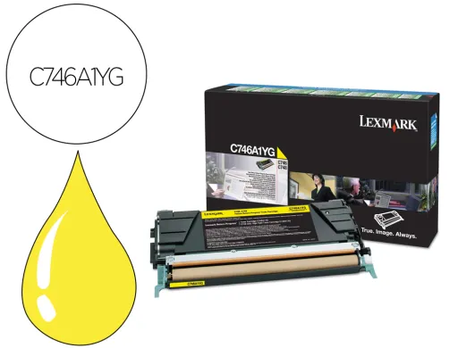 Toner Lexmark Laser C746a1yg C746 / C748 Amarelo 7000 Paginas