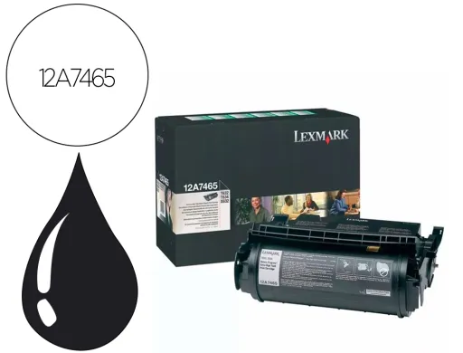 Toner Lexmark Laser T632 / T634 / X630 / X632 12a7465 Preto Alta Capacidade 32000 Páginas