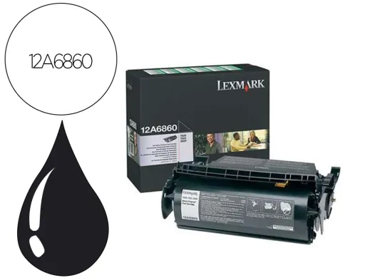 Toner Lexmark Laser T620 / T622 12a6860 Preto 10000 Paginas