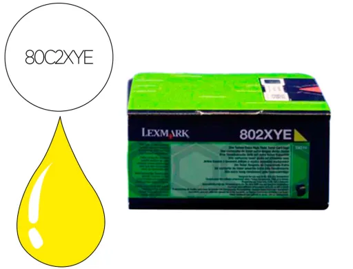 Toner Laser Lexmark 80c2xye Amarelo 4000 Paginas