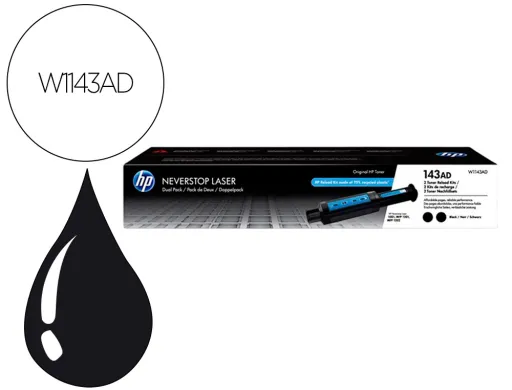 HP 143AD Neverstop Toner Reload Kit 2-Pack