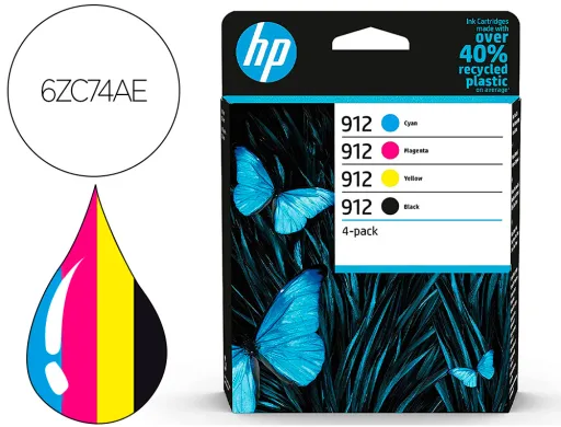 Tinteiro hp 912 -6zc74ae Multi Pack Preto / Cian / Magenta / Amarelo