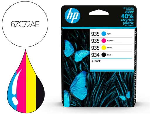 Tinteiro hp 934/935 y 6zc72ae Multi Pack Preto / Cian / Magenta / Amarelo