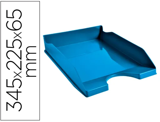 Bandeja Secretária Exacompta Clean Safe Azul 345x255x65 mm