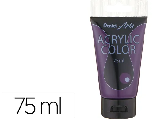 Tinta Acrilica Pentel em Tubo de 75 Ml Cor Roxo