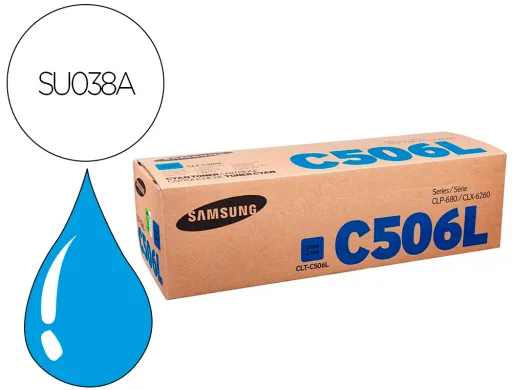 Toner HP Samsung Clp680nd Clx6260 Series Ciano Alta Capacidad